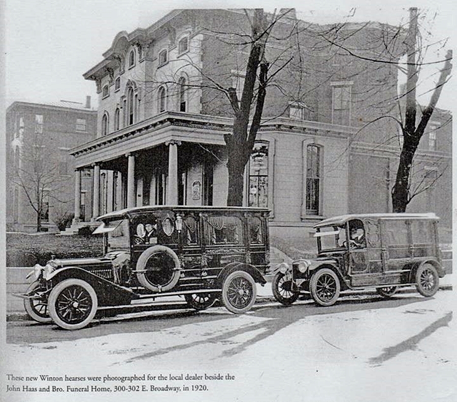 1920 Funeral home at Southeast corner of Floyd and